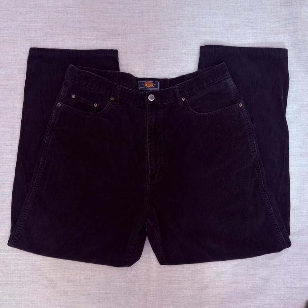 Route 66 Corduroy Pants Size 36 Black Skater Y2K Trousers